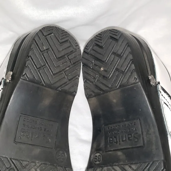 Koi Women's White and Black Clogs - Picture 10 of 12